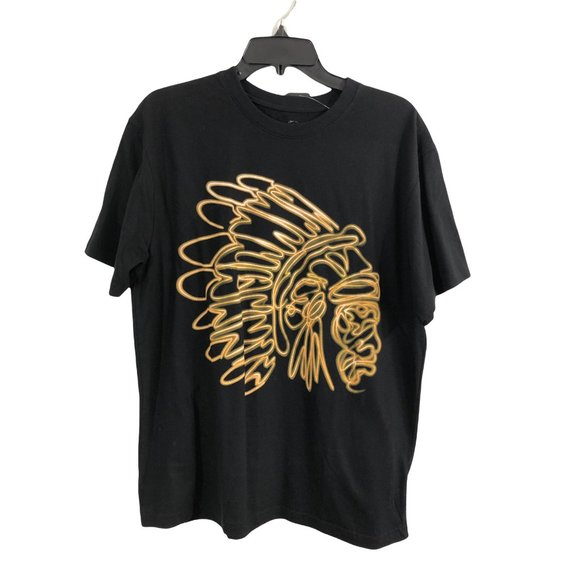 black and gold hustle gang shirt